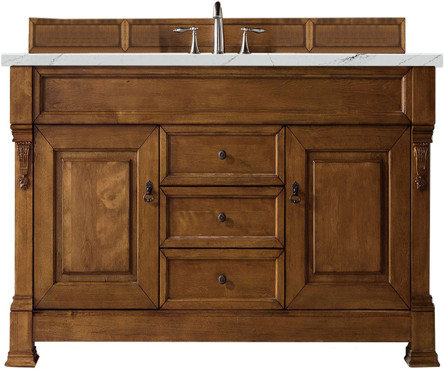 corner vanity units for small bathrooms James Martin Vanity Country Oak Transitional