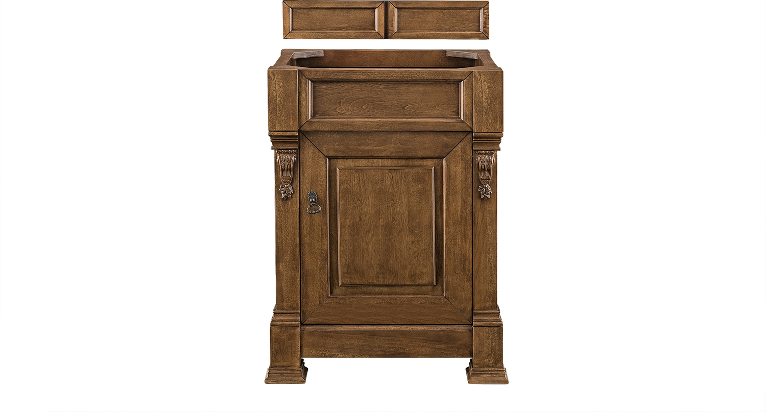 rustic single vanity James Martin Cabinet Country Oak Transitional