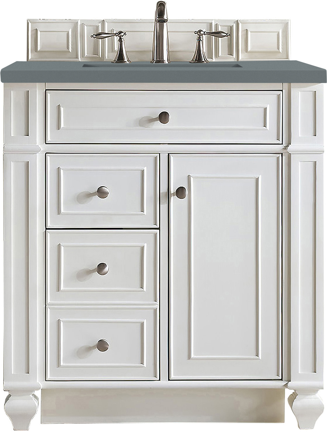 best bathroom vanities for small bathrooms James Martin Vanity Bright White Transitional