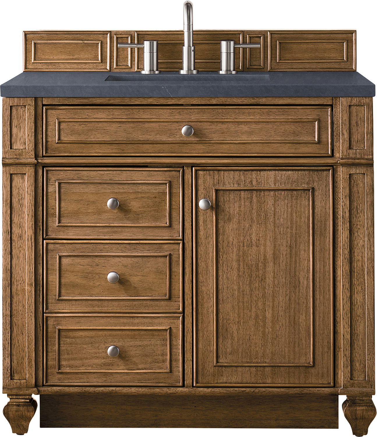 double vanity cabinet only James Martin Vanity Saddle Brown Transitional