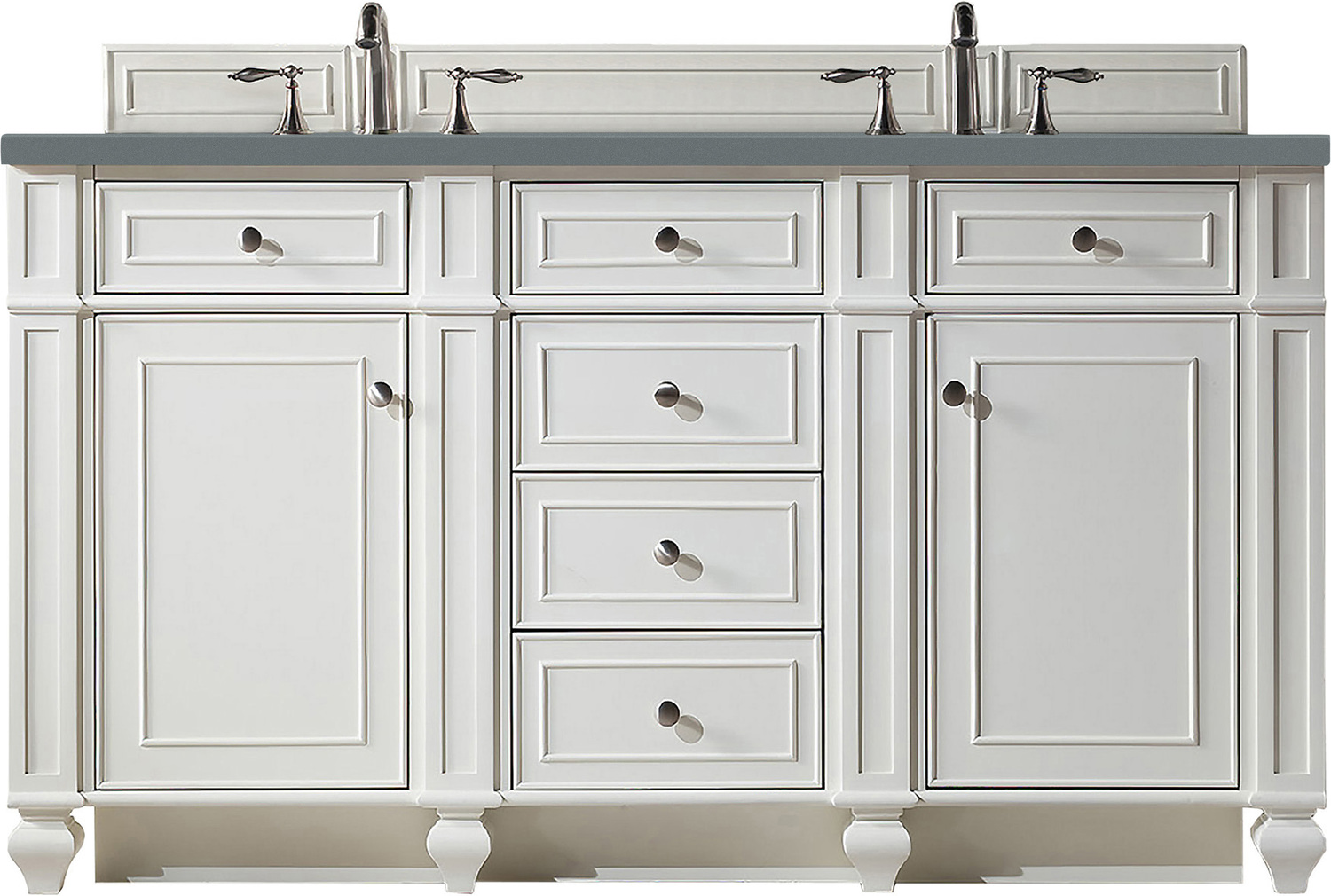 30 inch vanity with sink James Martin Vanity Bright White Transitional