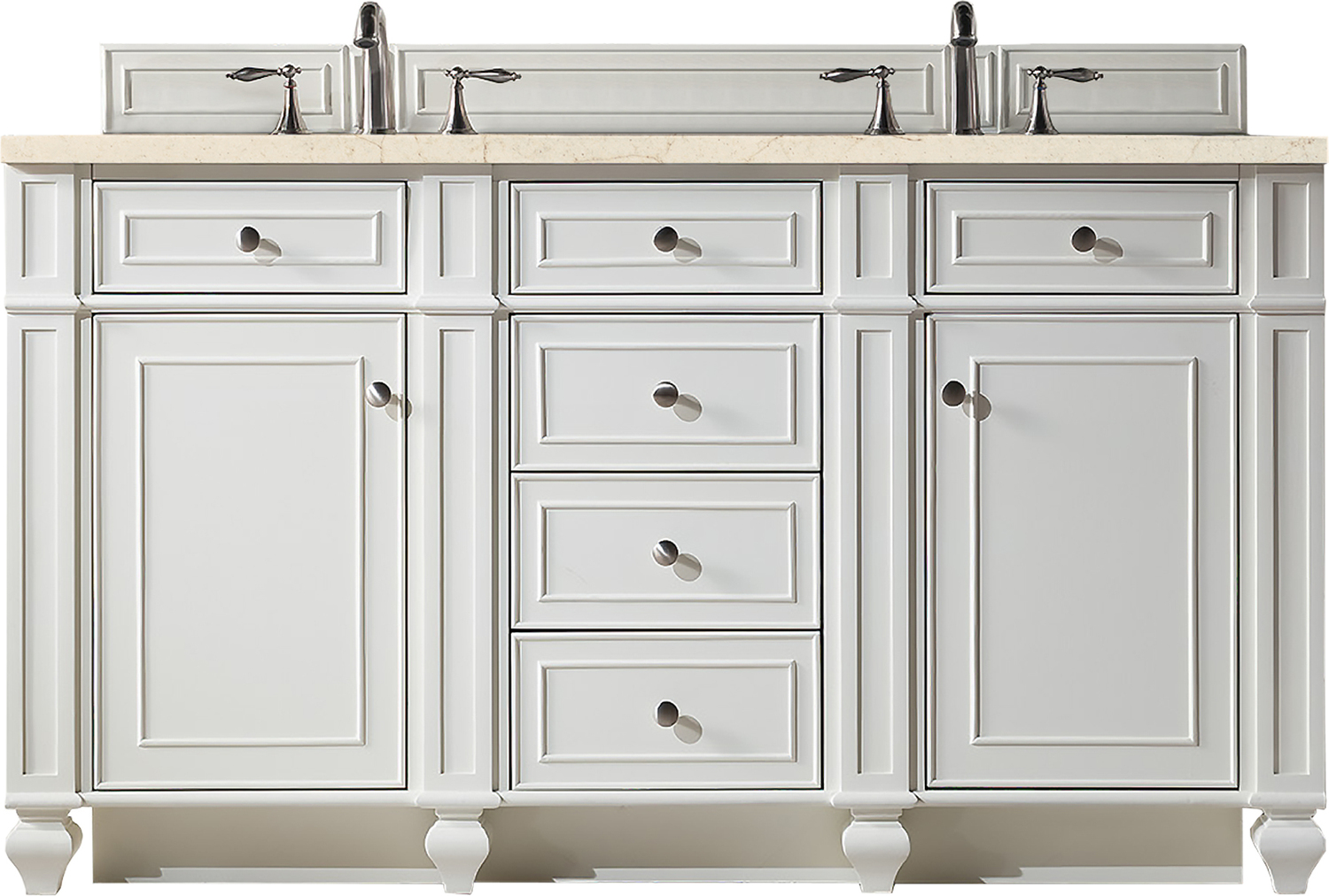 30 inch vanity with drawers James Martin Vanity Bright White Transitional