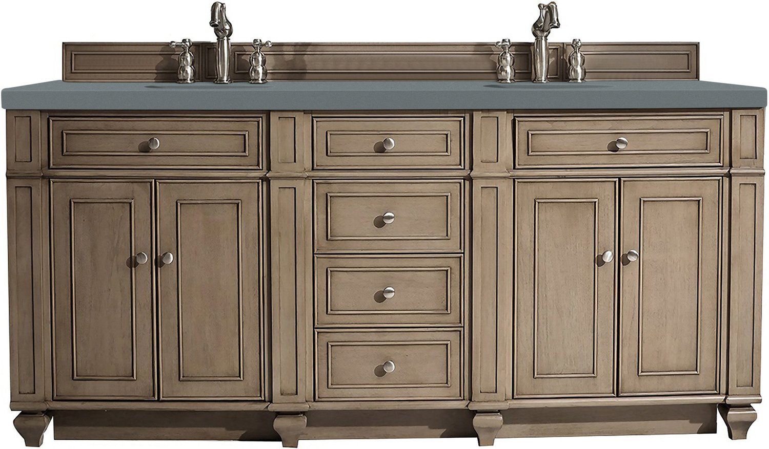 custom made vanity cabinets James Martin Vanity Whitewashed Walnut Transitional