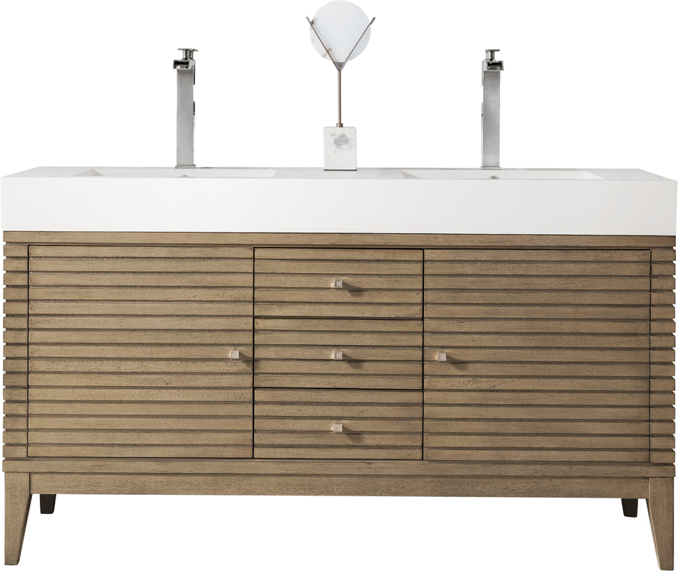40 bathroom vanity top with sink James Martin Vanity Whitewashed Walnut Modern