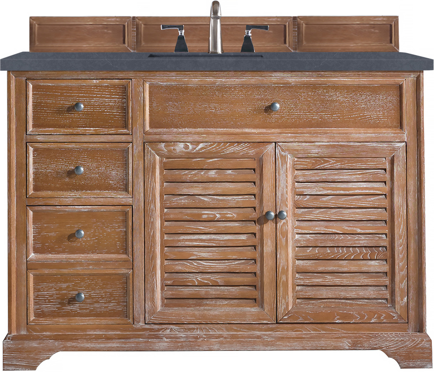 rustic bathroom cabinet ideas James Martin Vanity Driftwood Transitional
