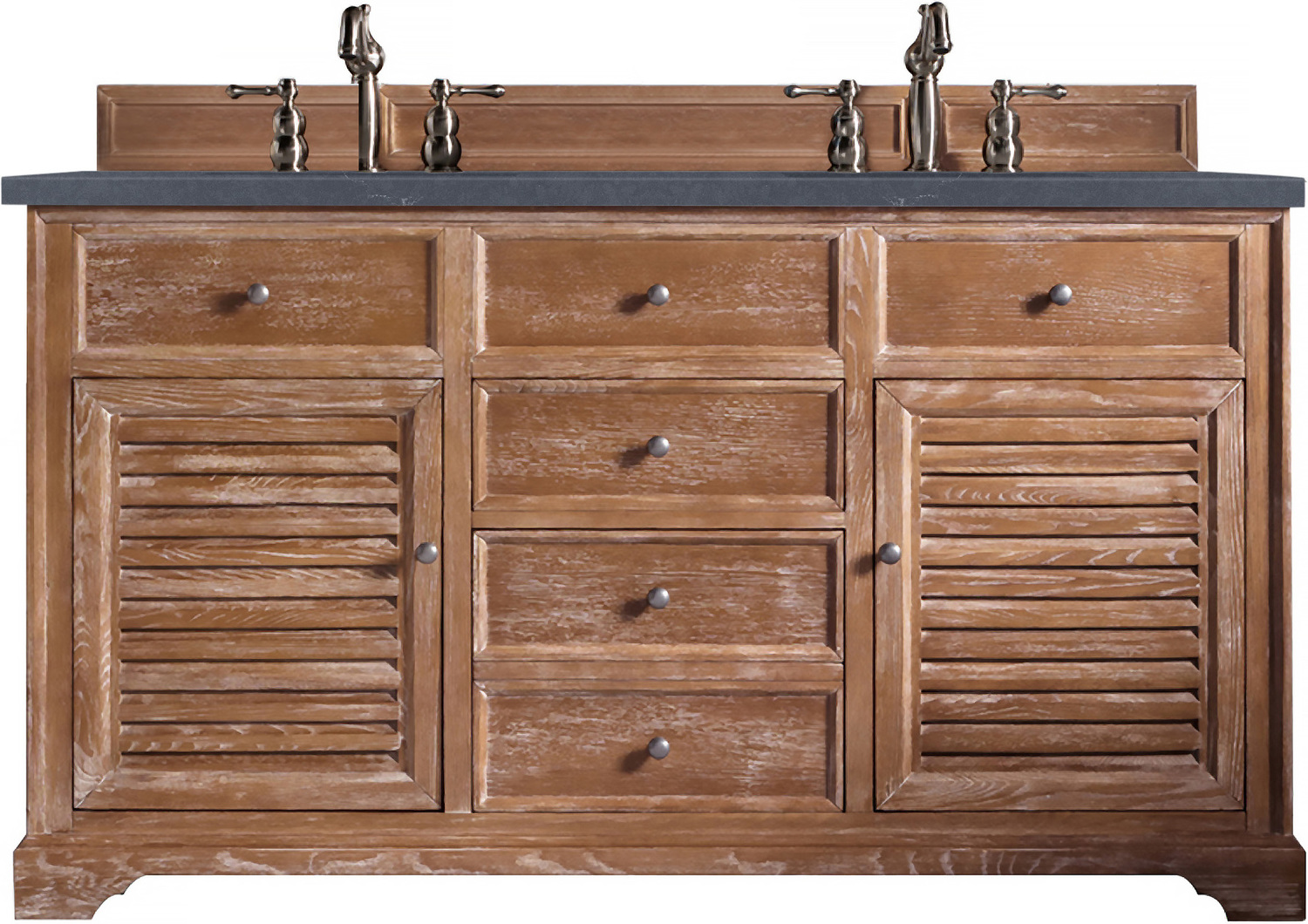 70 inch vanity top double sink James Martin Vanity Driftwood Transitional