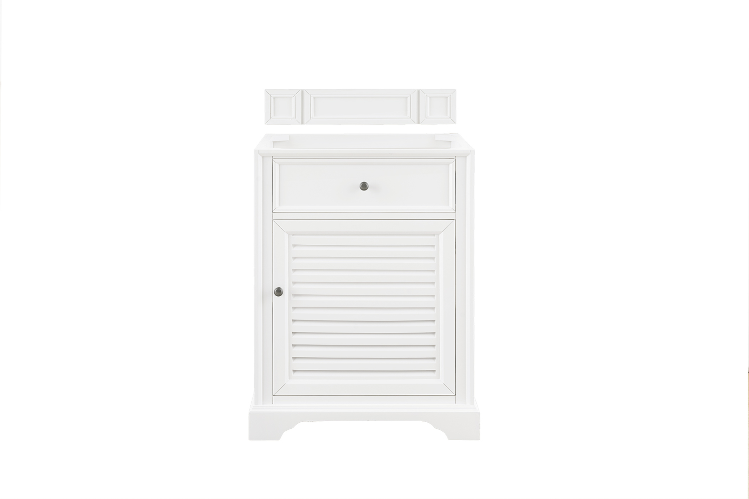 small single vanity James Martin Cabinet Bright White Transitional