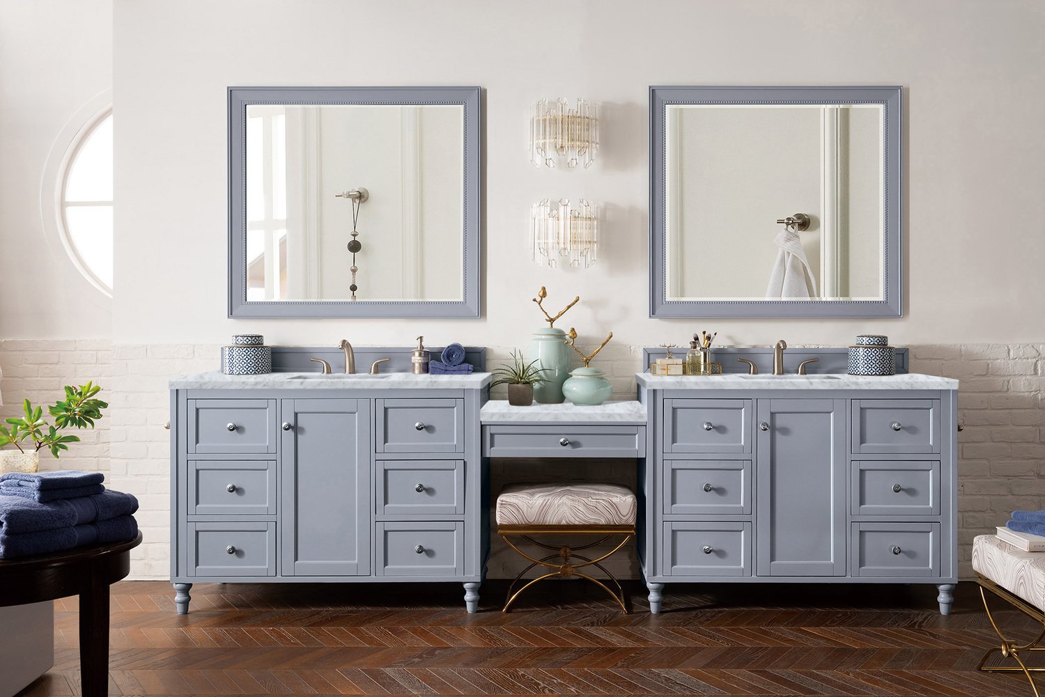  James Martin Vanity Bathroom Vanities Silver Gray Traditional