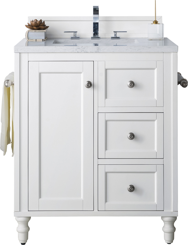 bathroom vanity suppliers James Martin Cabinet Bright White Traditional