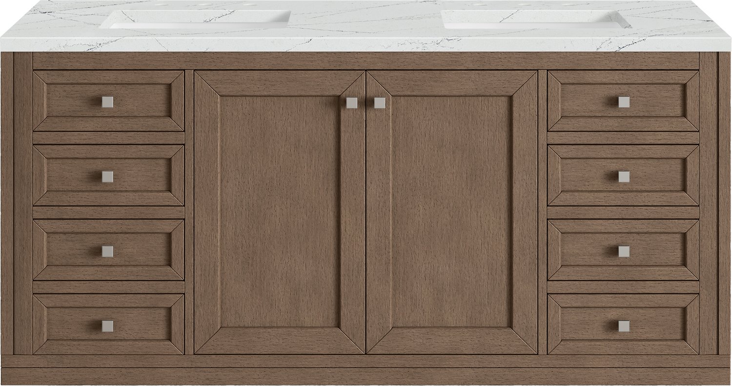 bathroom double sink cabinets James Martin Vanity Whitewashed Walnut Contemporary/Modern, Transitional