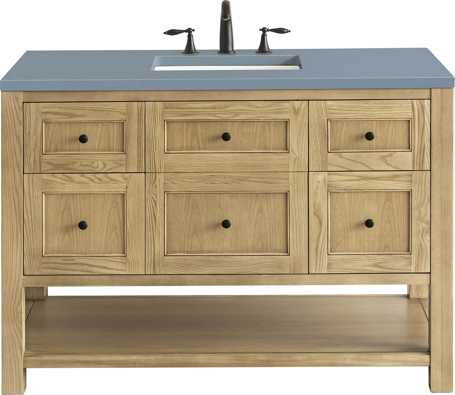 vanity counter tops with sink James Martin Vanity Light Natural Oak Modern Farmhouse, Transitional