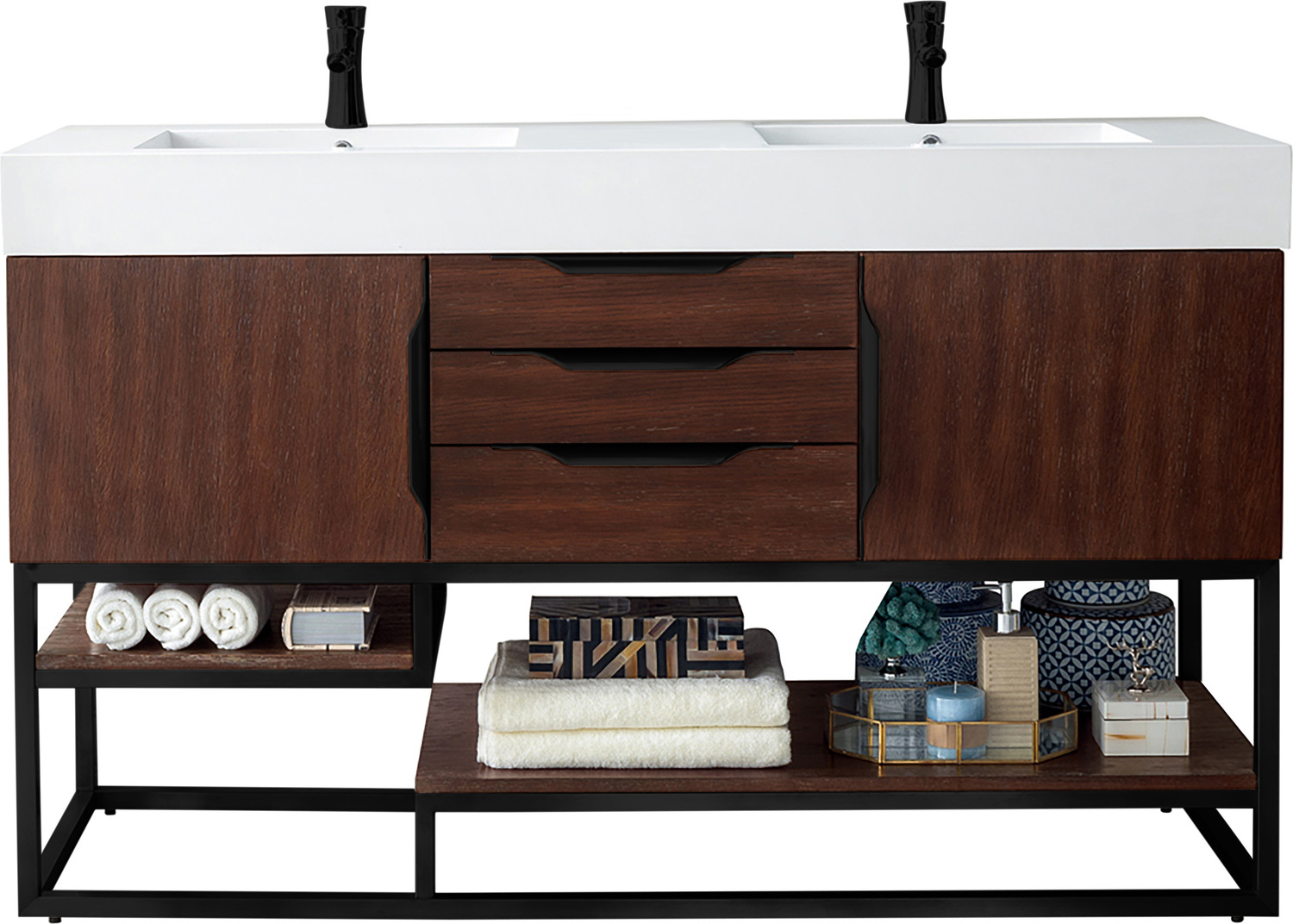 single sink vanity cabinet James Martin Vanity Bathroom Vanities Coffee Oak Modern