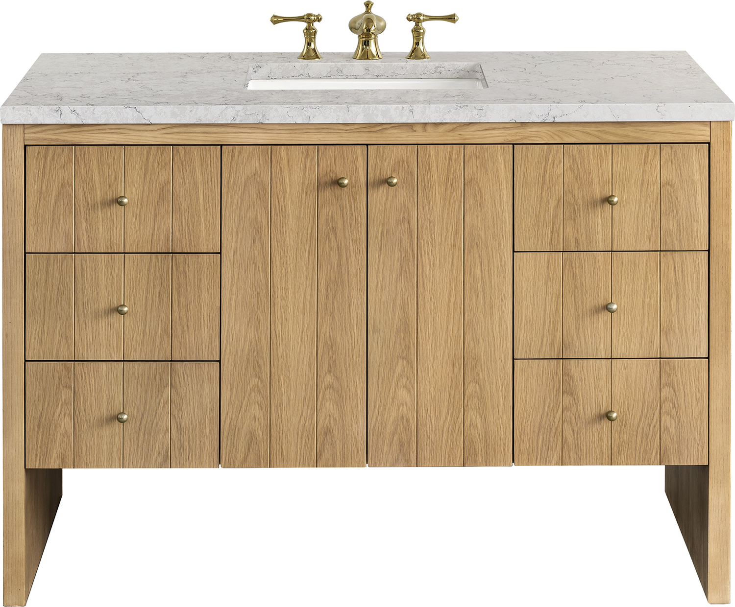 vanity unit with bowl sink James Martin Vanity Light Natural Oak Contemporary/Modern, Modern Farmhouse.Transitional