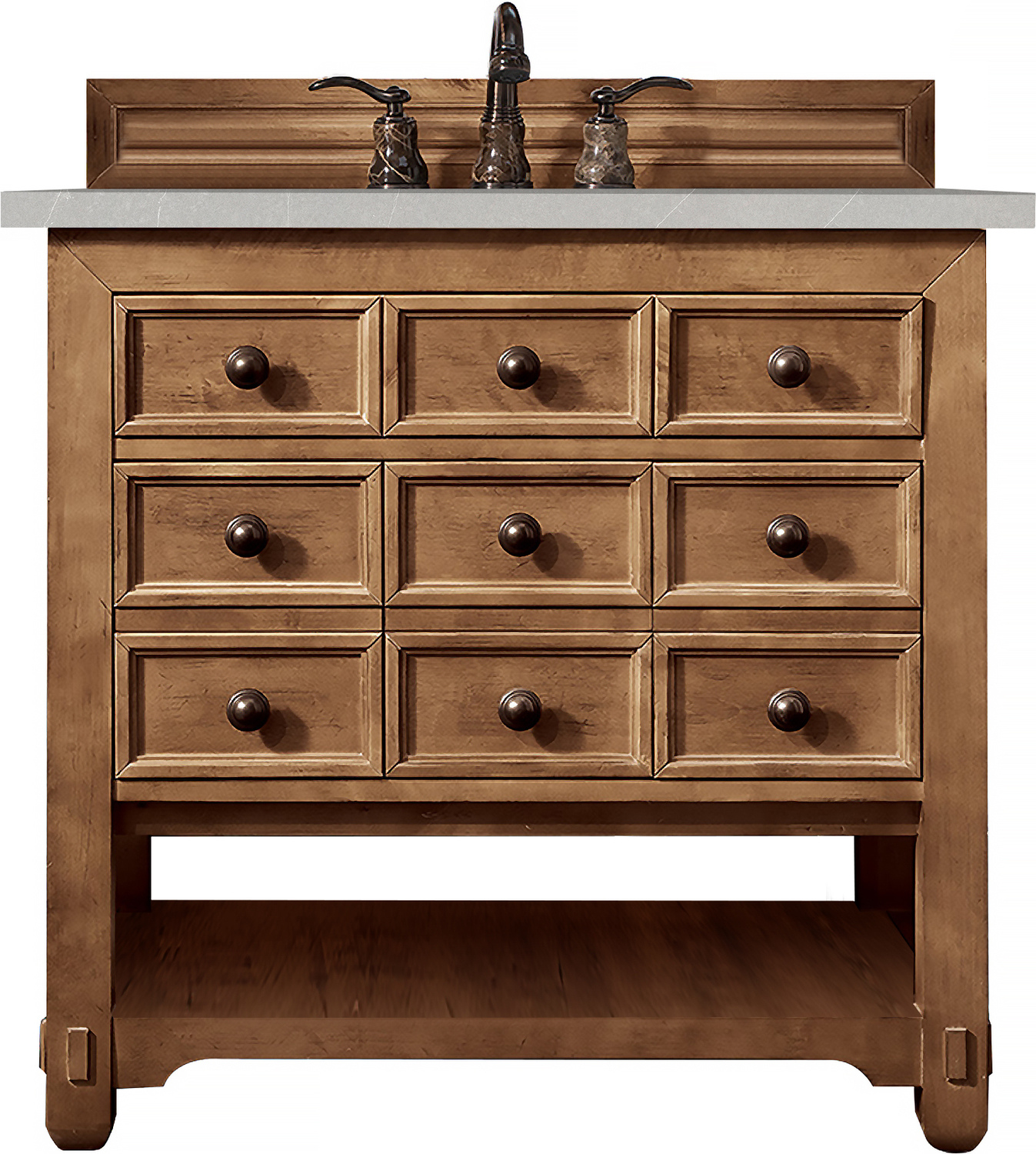 antique sink cabinet James Martin Vanity Honey Alder Traditional
