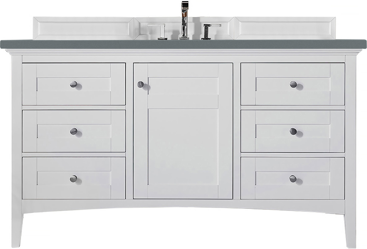 small vanities for small bathrooms James Martin Vanity Bright White Transitional