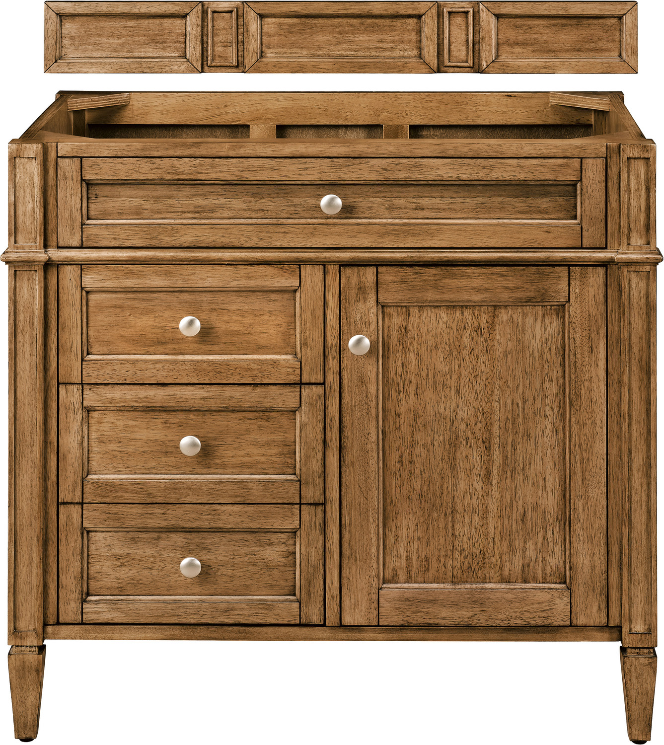 rustic vanity ideas James Martin Cabinet Saddle Brown Transitional