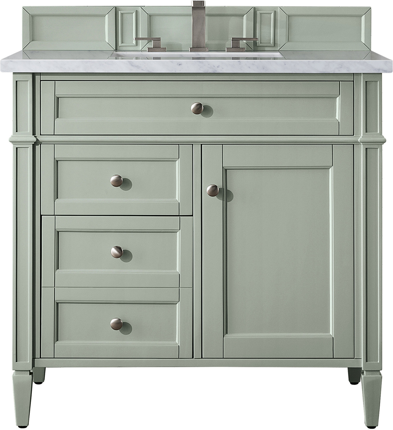 small vanity unit with basin James Martin Vanity Sage Green Transitional