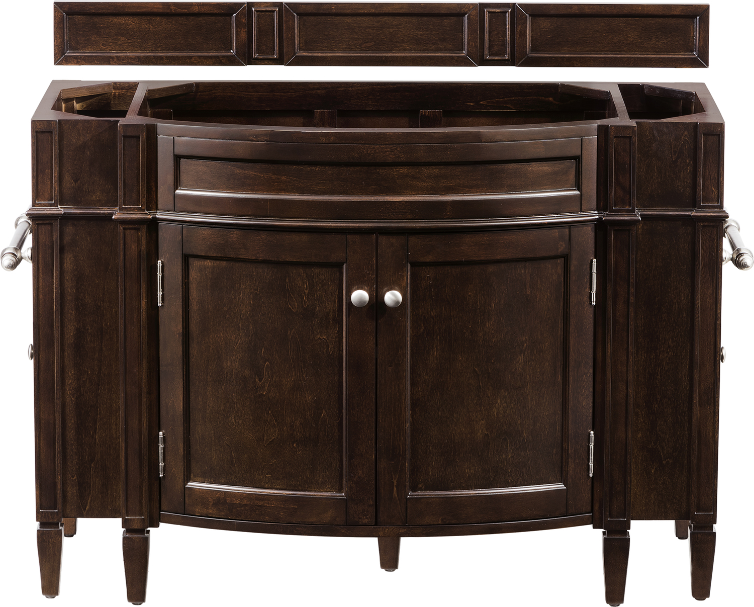 single sink double faucet James Martin Cabinet Bathroom Vanities Burnished Mahogany Transitional