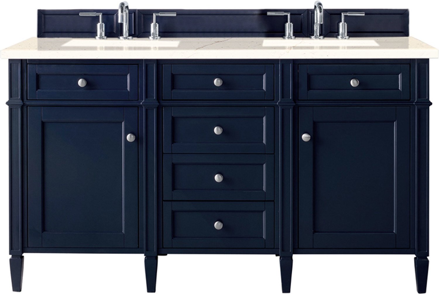 antique vanity unit with basin James Martin Vanity Victory Blue Transitional