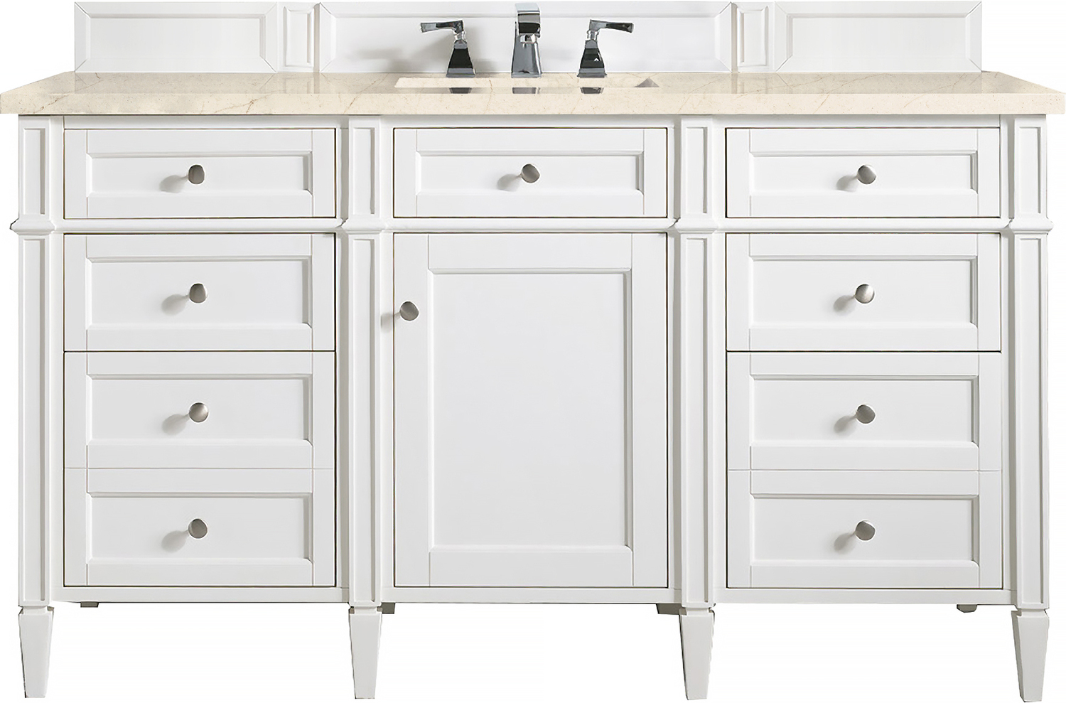used vanity for sale   James Martin Vanity Bright White Transitional