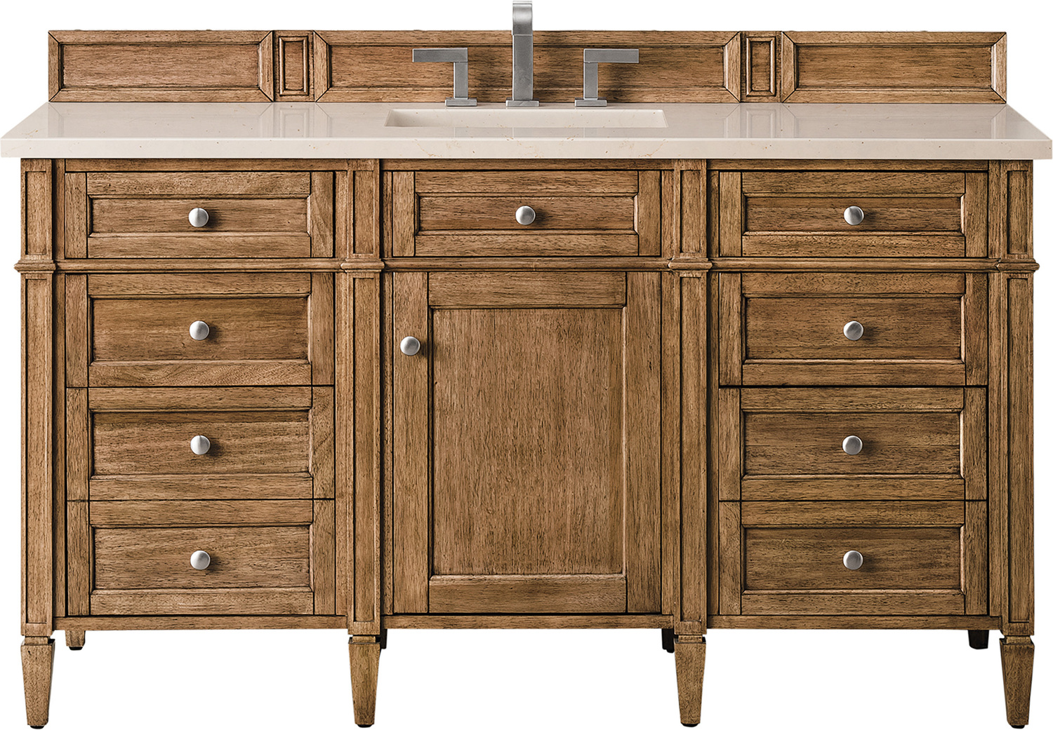 70 inch vanity top double sink James Martin Vanity Saddle Brown Transitional
