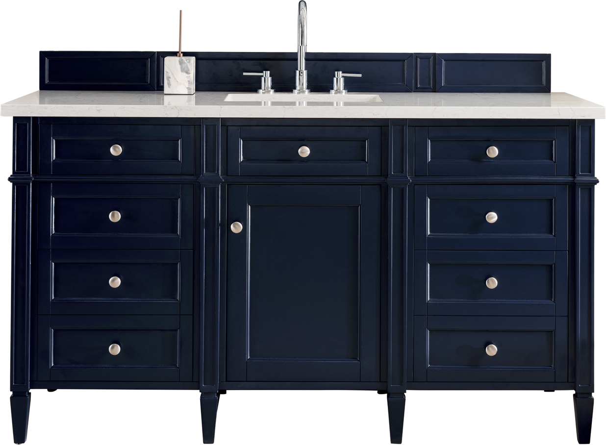 double sink vanity ideas James Martin Vanity Victory Blue Transitional