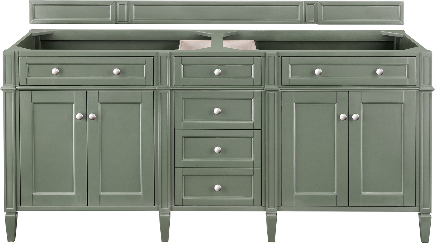 small bathroom vanity without sink James Martin Cabinet Smokey Celadon Transitional