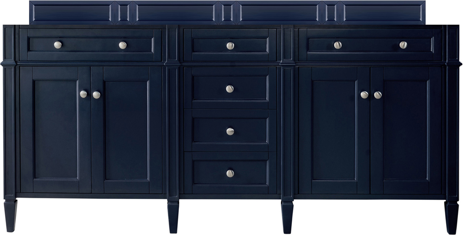 72 inch bath vanity James Martin Cabinet Victory Blue Transitional