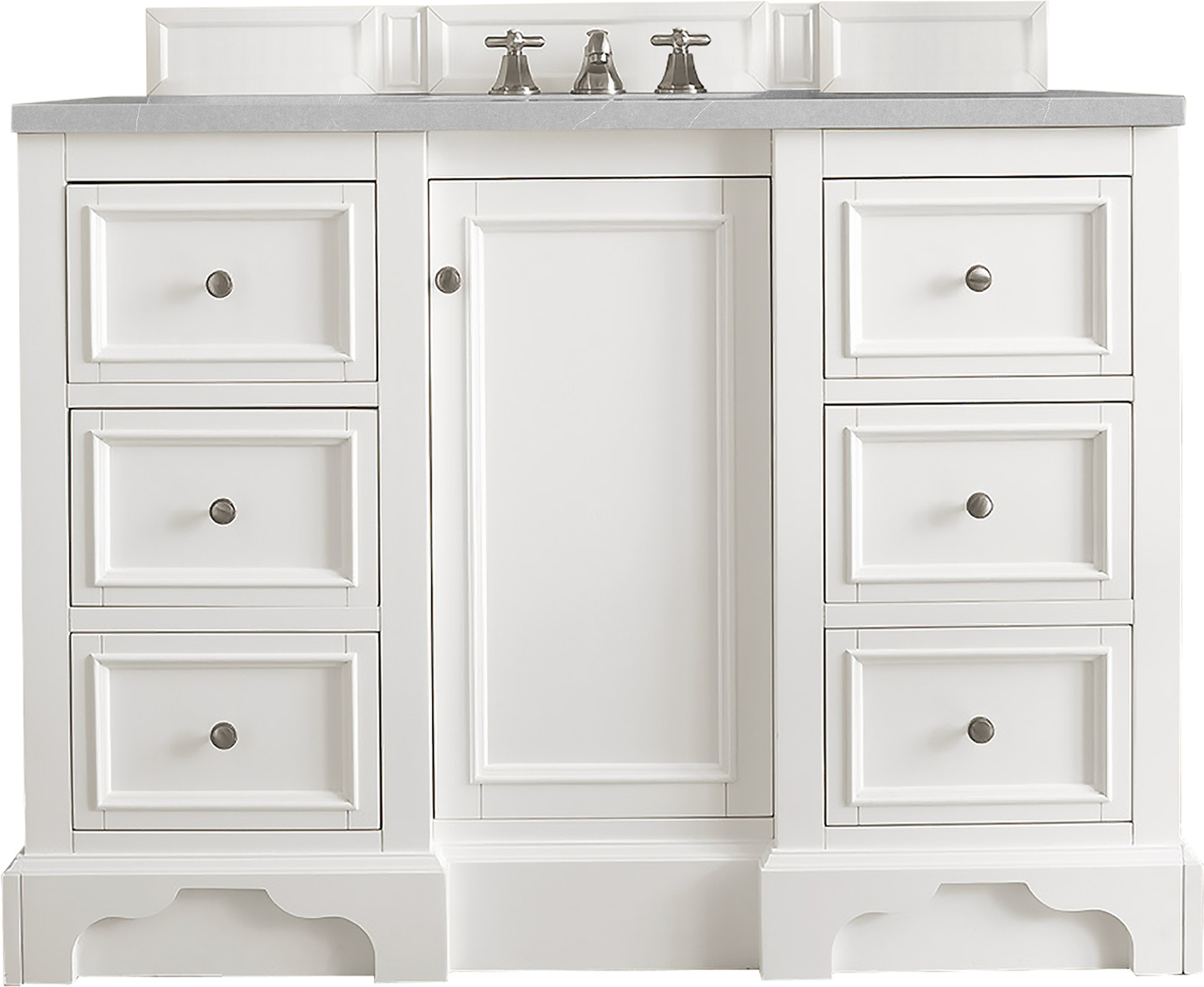 bathroom over the sink cabinets James Martin Vanity Bright White Modern