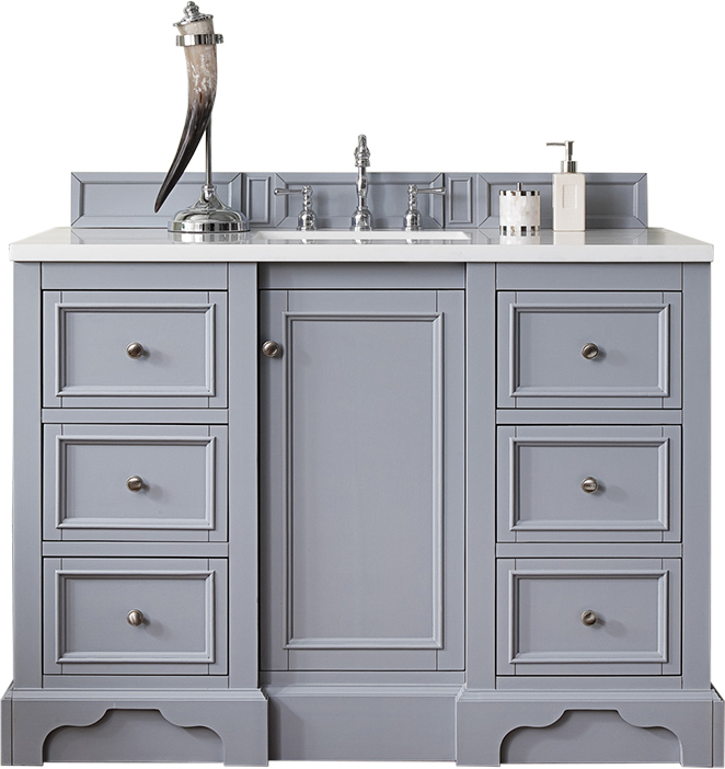 30 inch single sink bathroom vanity James Martin Vanity Silver Gray Modern