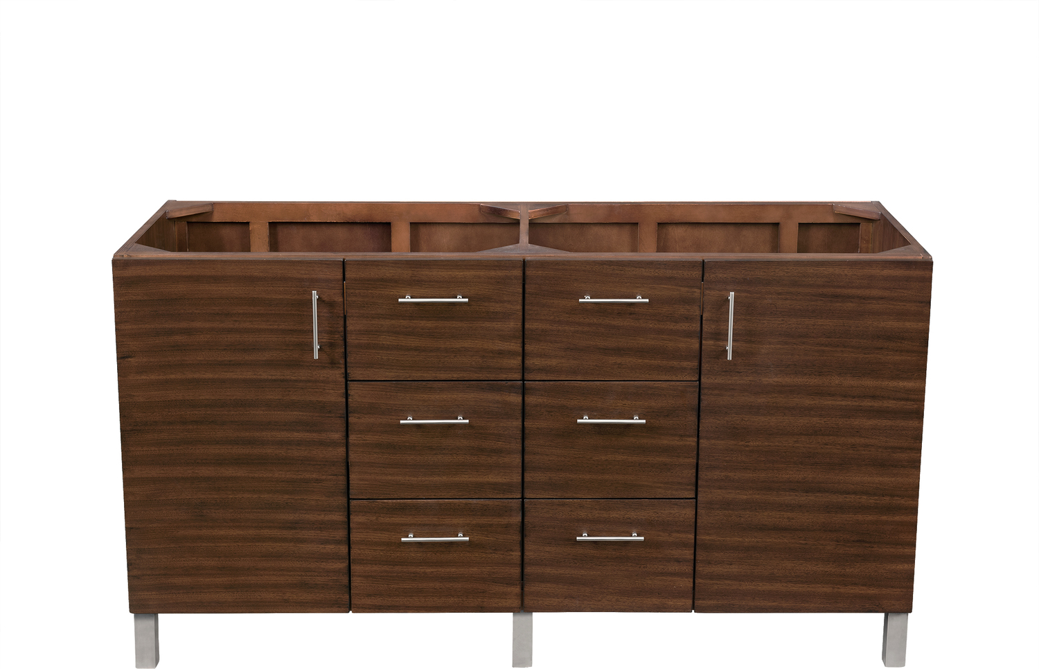 double vanity with tower James Martin Cabinet American Walnut Contemporary/Modern, Transitional