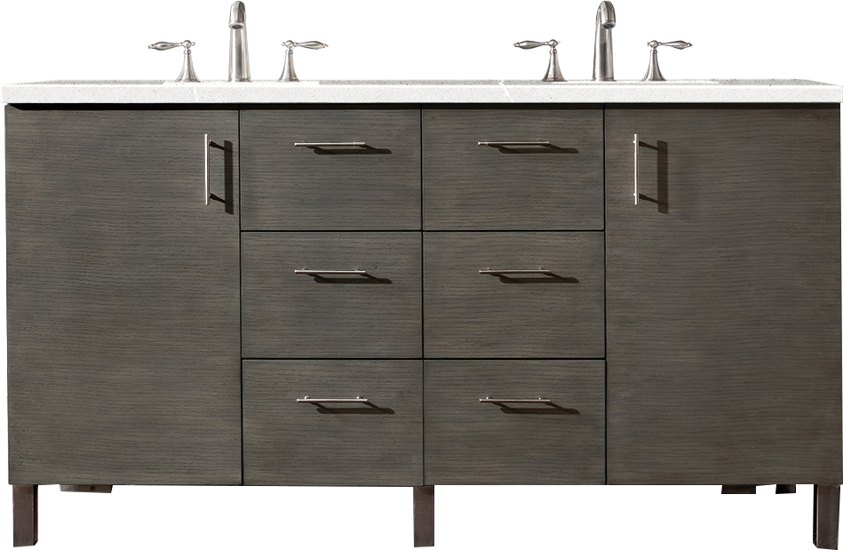 bathroom cabinet and vanity set James Martin Vanity Silver Oak Contemporary/Modern, Transitional