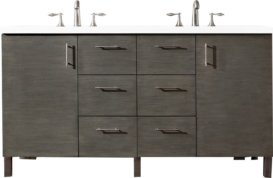 72 bathroom vanity without top James Martin Vanity Silver Oak Contemporary/Modern, Transitional