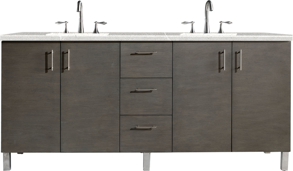 40 inch bathroom vanity without top James Martin Vanity Silver Oak Contemporary/Modern, Transitional