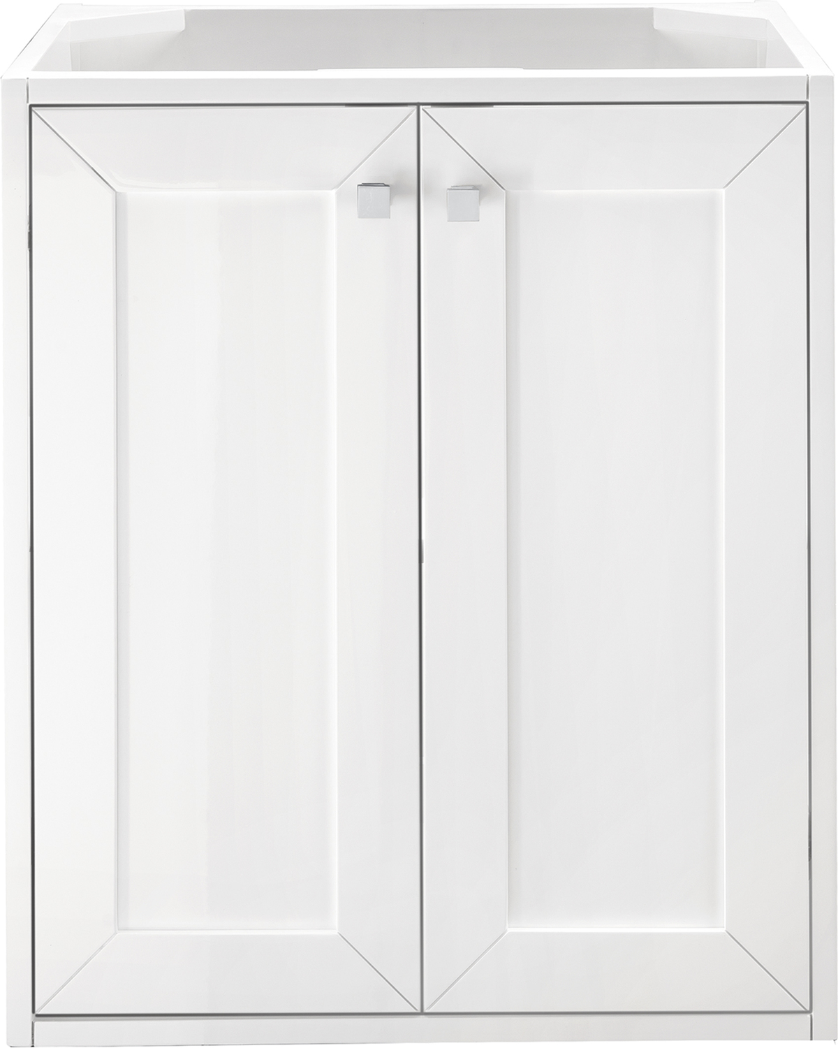 white oak vanity bathroom James Martin Cabinet Glossy White Transitional