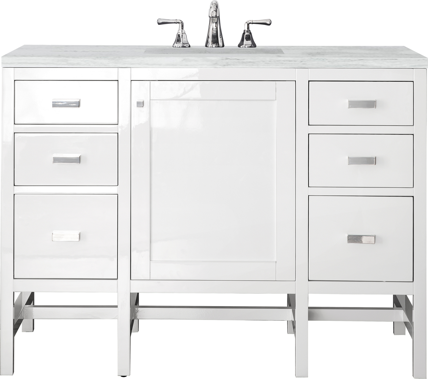 60 vanity cabinet James Martin Vanity Glossy White Traditional, Transitional