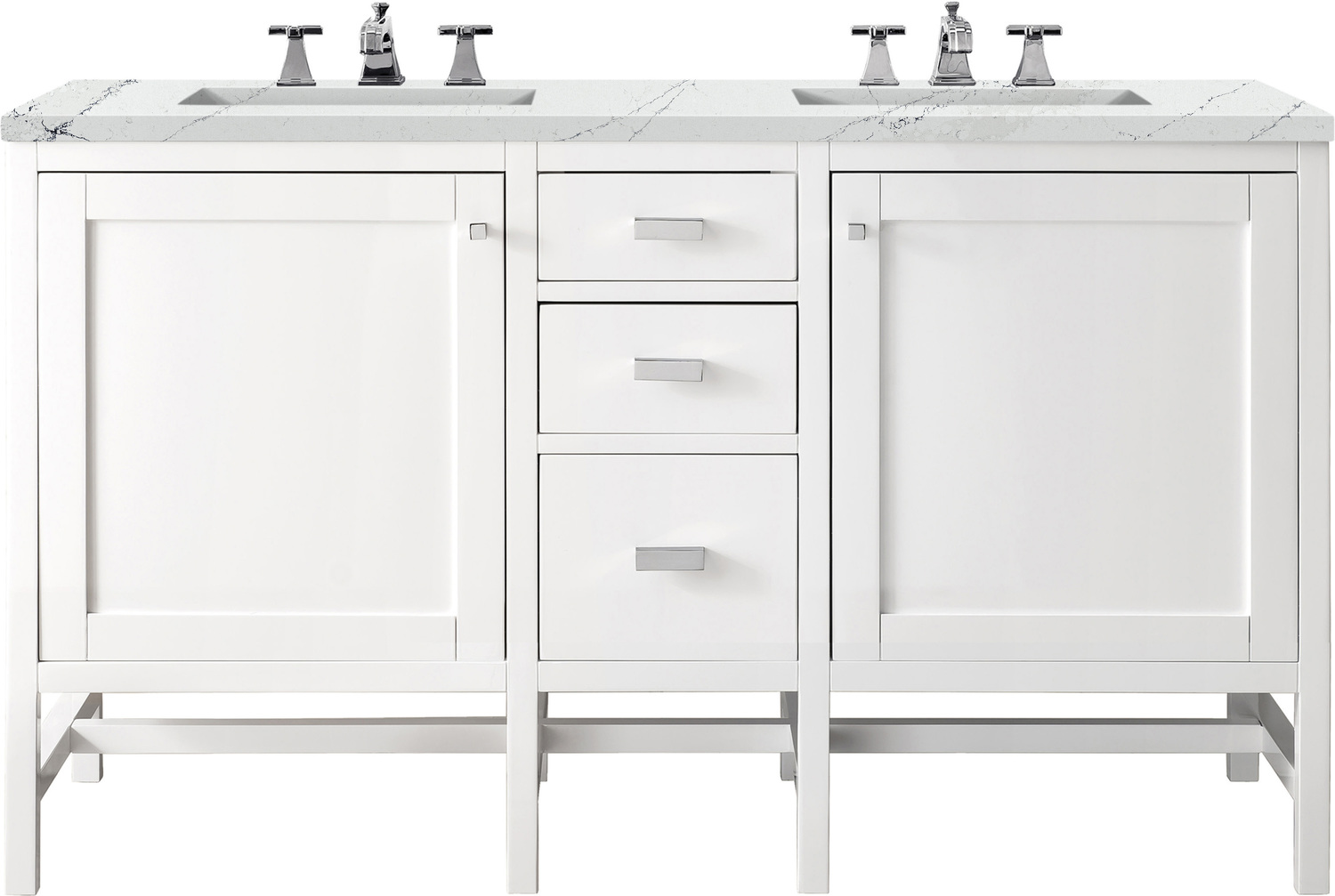 bath vanities lowes James Martin Vanity Glossy White Traditional, Transitional