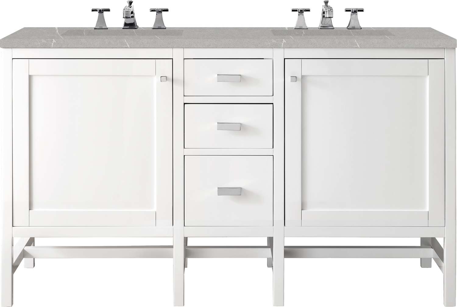 30 inch sink cabinet James Martin Vanity Glossy White Traditional, Transitional