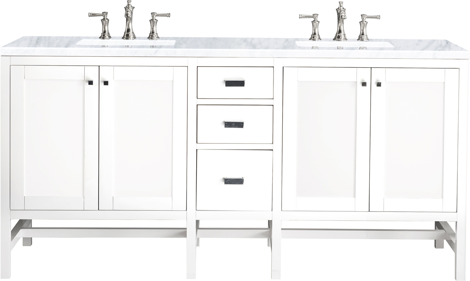 single small bathroom vanity with sink James Martin Vanity Glossy White Traditional, Transitional