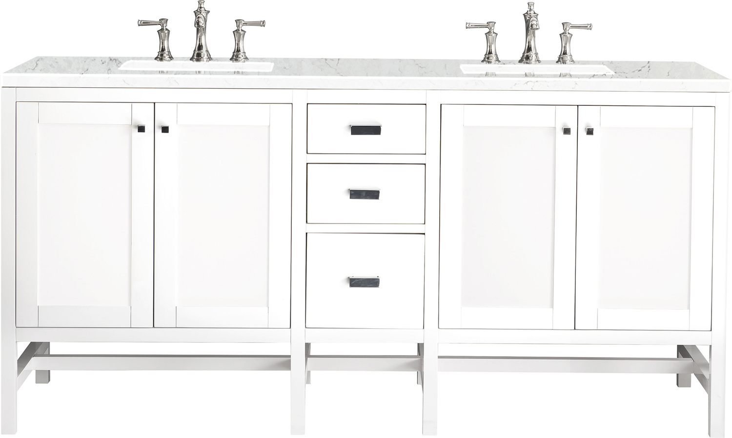 sink and cabinet for small bathroom James Martin Vanity Glossy White Traditional, Transitional