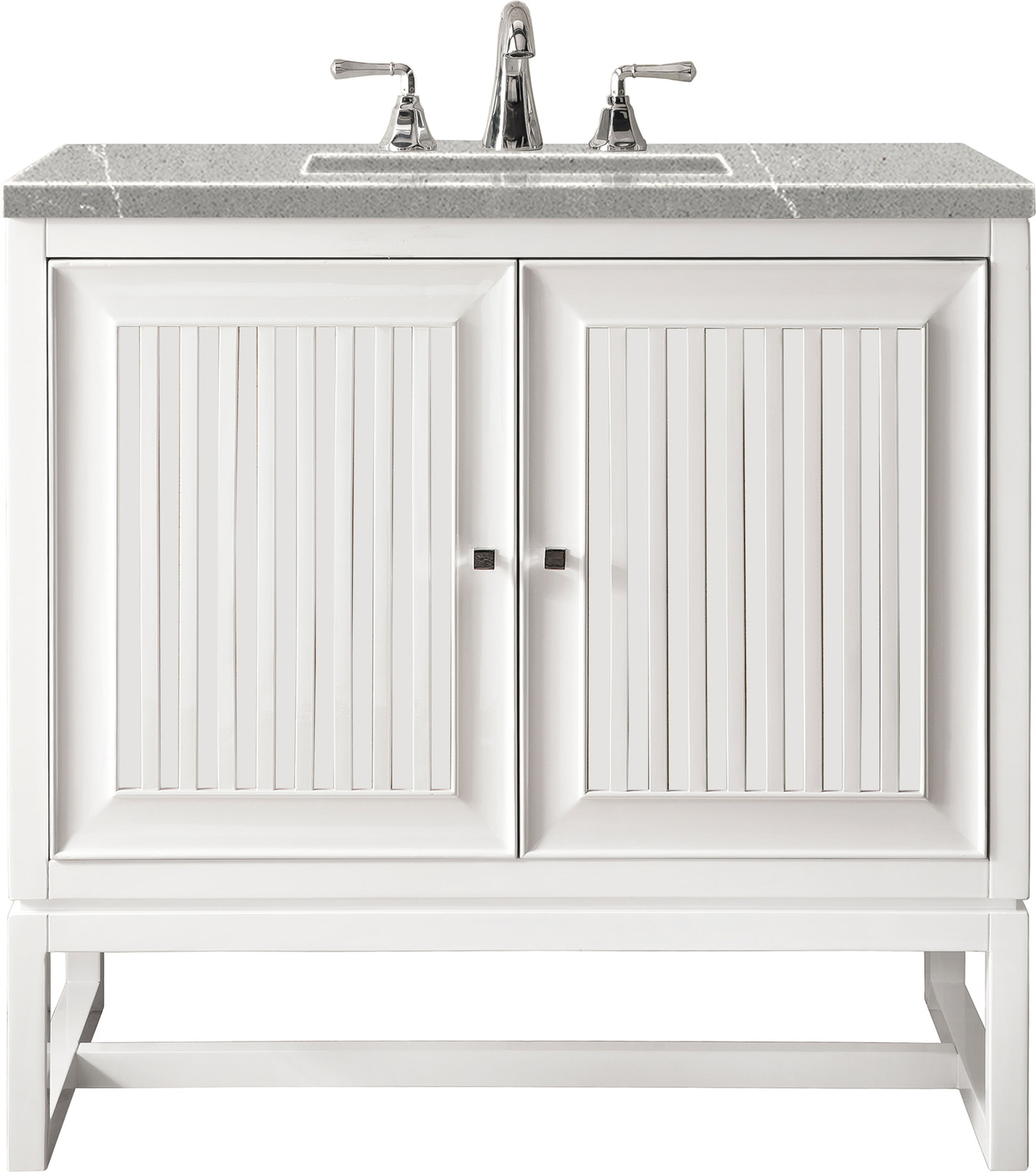 bathroom top cabinets James Martin Vanity Glossy White Traditional