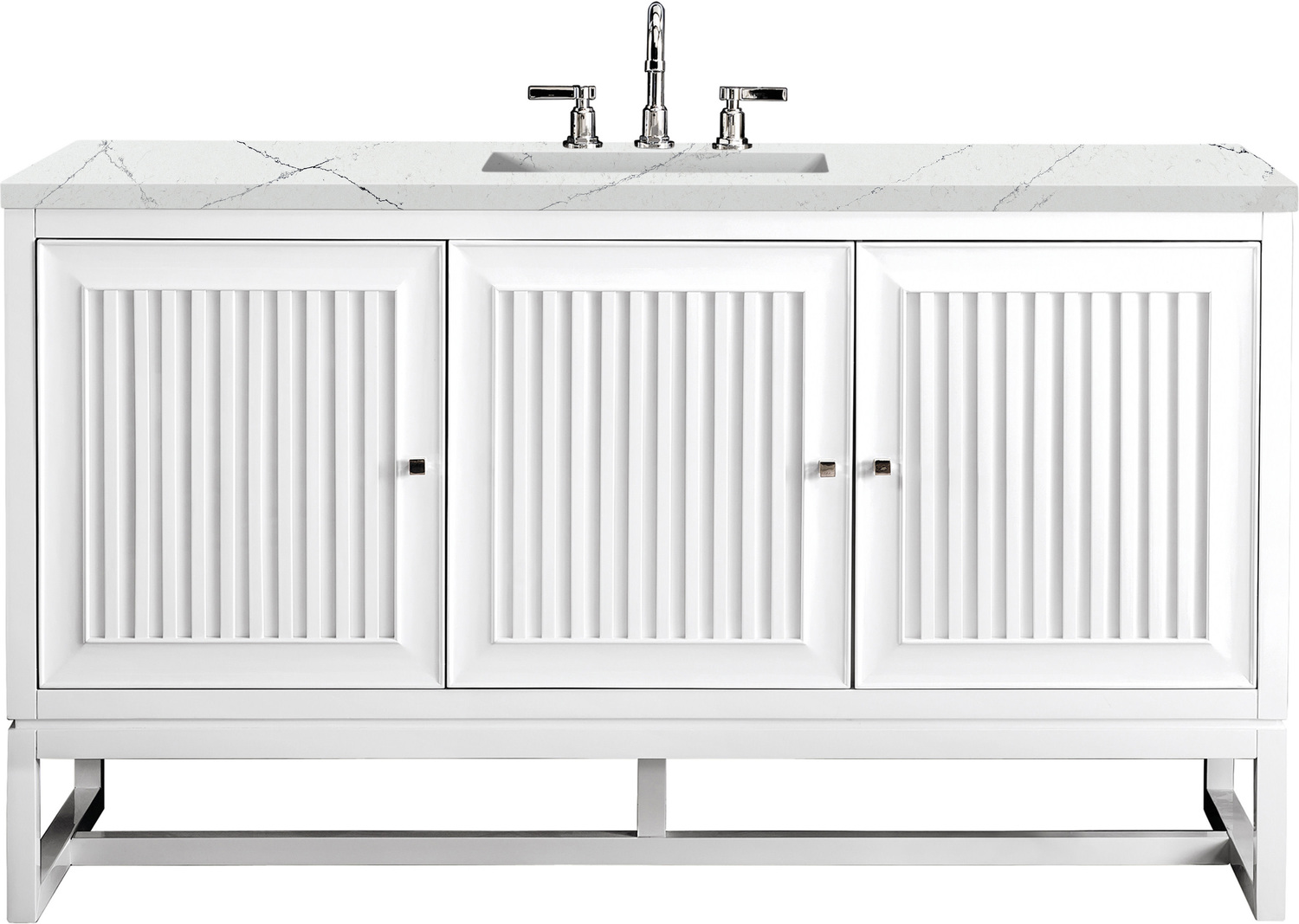 classic bathroom furniture James Martin Vanity Glossy White Traditional