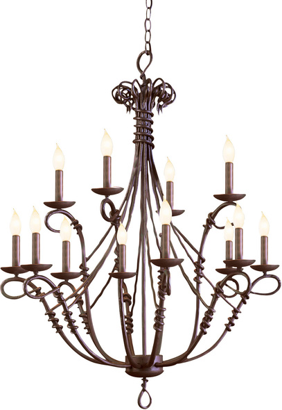 glass ceiling lamp Kalco Chandelier   Gothic