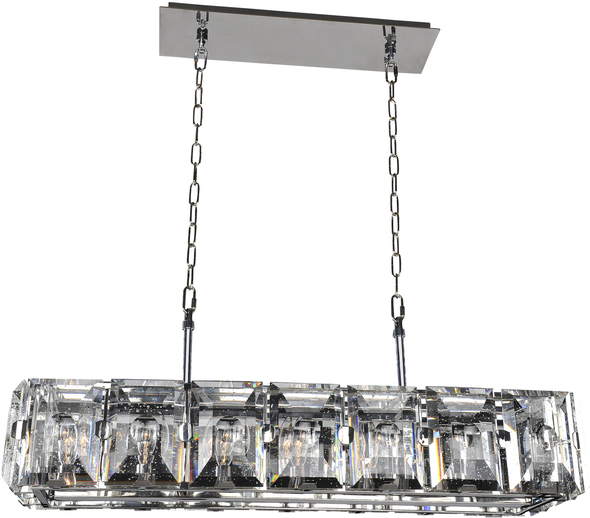 glass and chrome pendant lights for kitchen island Kalco Island   Casual Luxury