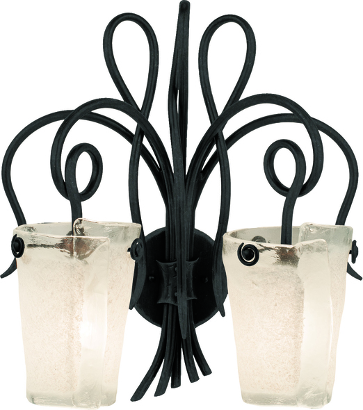 modern drum pendant Kalco Wall Sconce Tribecca Frost Side Glass Transitional