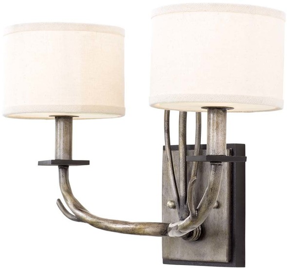 brass and black wall lights Kalco Wall Sconce   Naturally Inspired