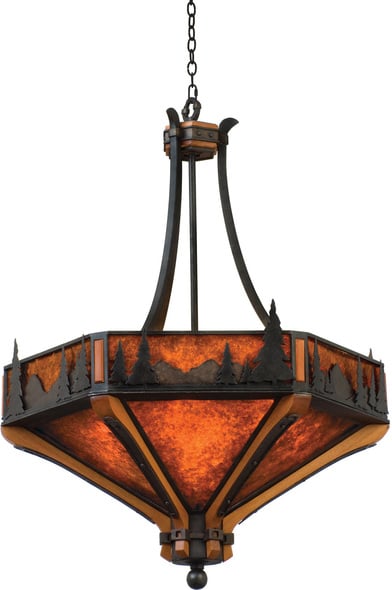 ceiling lamp brass Kalco Pendant   Rustic Lodge