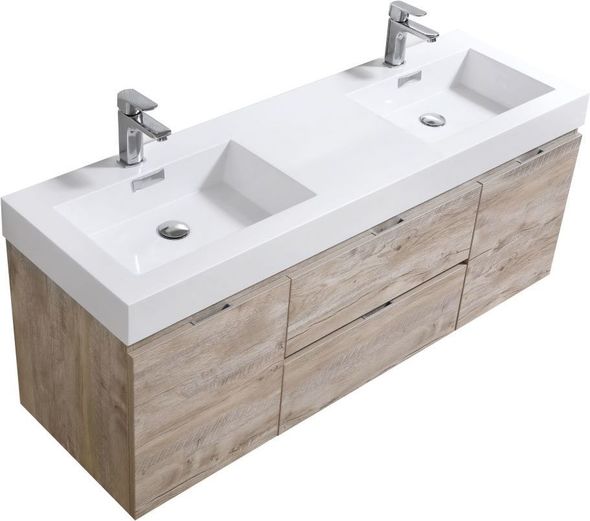 bath vanity without top KubeBath Nature Wood