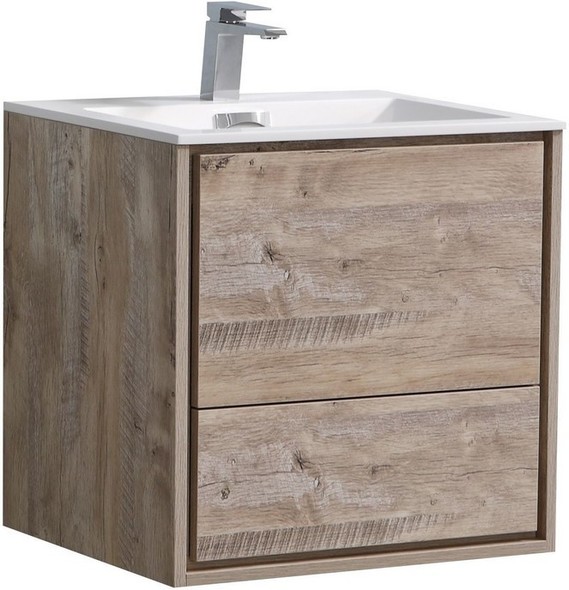 vanity for washroom KubeBath Nature Wood