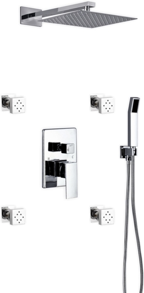 ceiling and wall mounted shower system KubeBath